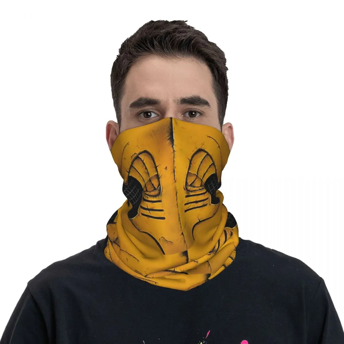 Mortal Kombat -SCORPION Bandana Neck Cover Printed Wrap Scarf Multifunction Cycling Scarf Riding For Men Women Adult All Season