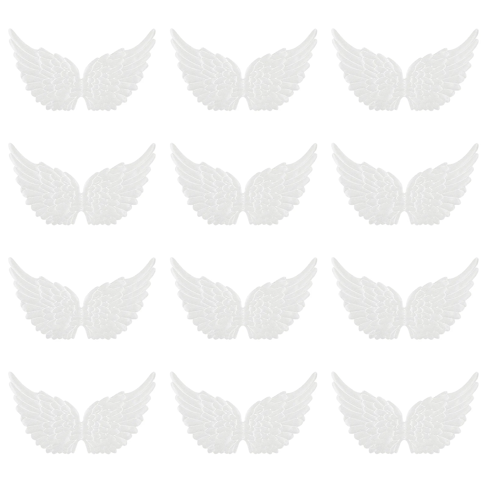 

12 Pcs Mini Wings Fabric Angel DIY Accessories Outdoor Decorations Party Favor Decors Crafts Aldult Miss