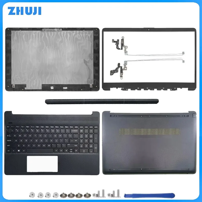 

For 15-DY 15S-FQ 15S-FR 15S-EQ 15-EF 15-ER TPN-Q222 TPN-Q230 LCD Back Cover Front Bezel Palmrest keyboard Hinges Bottom Case