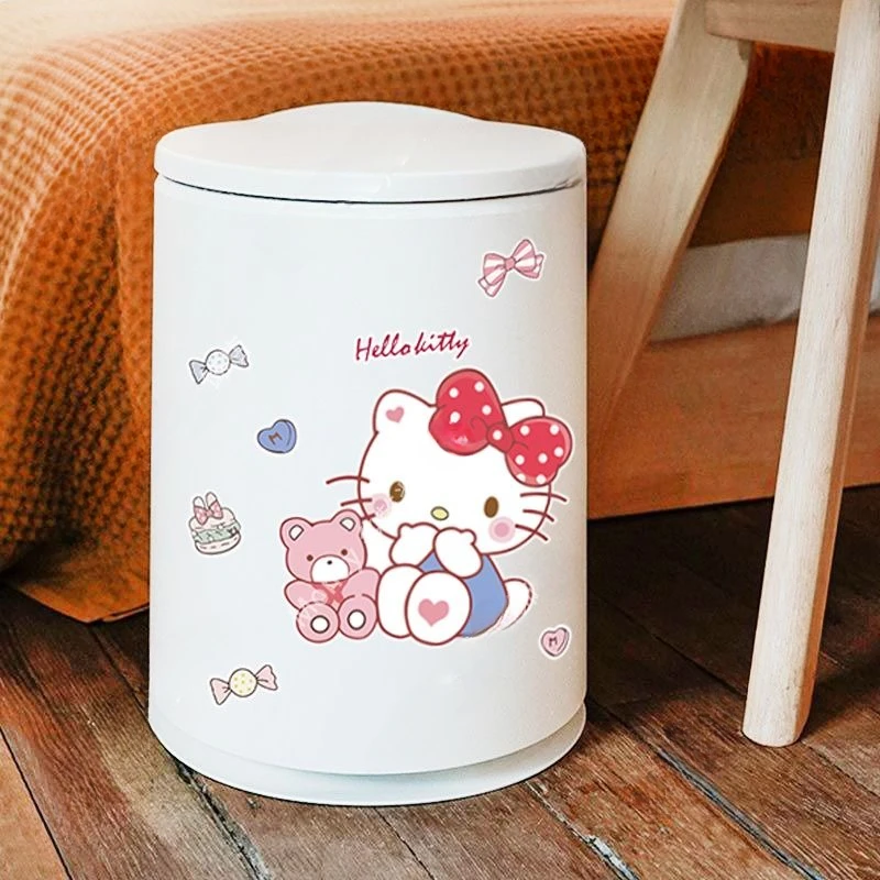 Sanrio pegatinas de dibujos animados de HelloKitty para bote de basura, pegatinas de decoración de inodoro, cuaderno DIY, Maleta, refrigerador, venta al por mayor