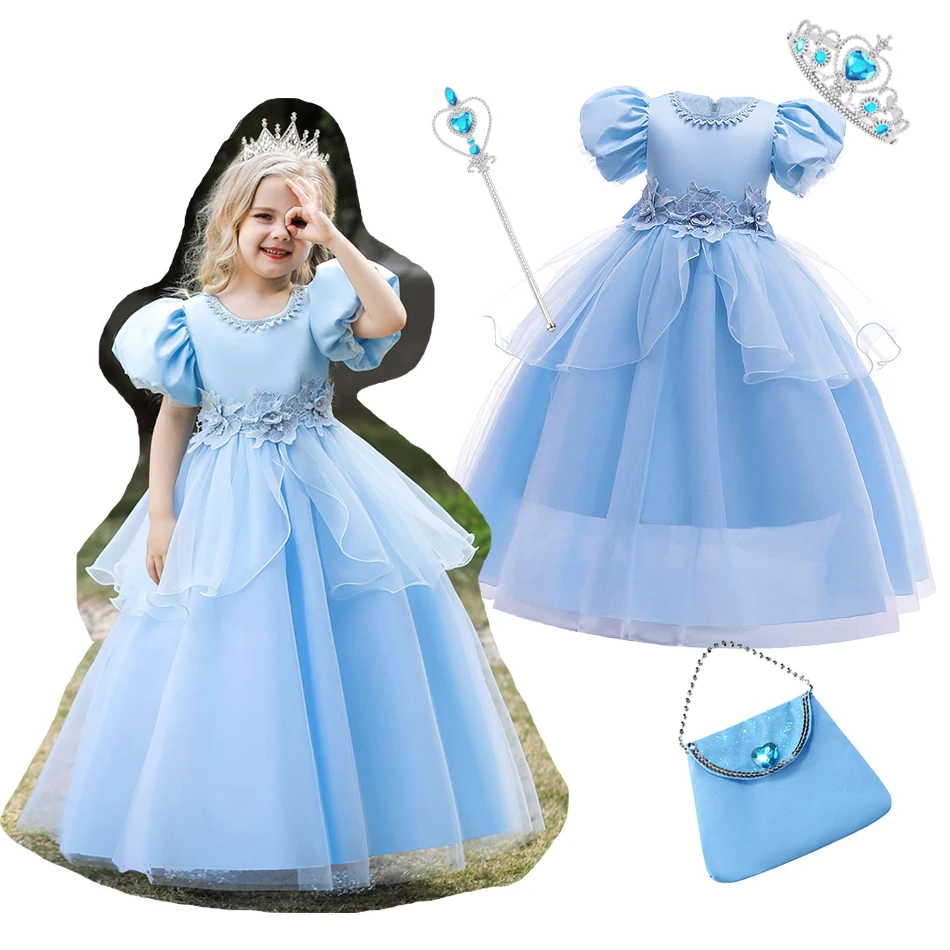 Bule Flower Girl Dr… - image