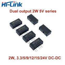 Hi-Link Dual Output A0505S-2WR3 A0512S-2WR3 5V to 2W 3.3V/5V/9V/12V/15V/24V DC DC Switching Power Adapter Supply Module