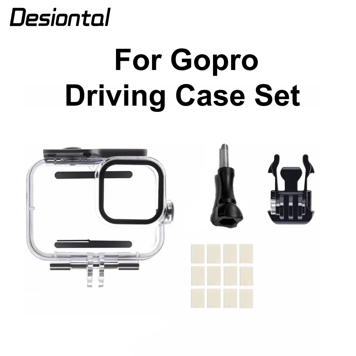 Desiontal Waterproof Diving Housing with Floating Hand Grip, compatible with Insta360 & GoPro series cameras, equipped