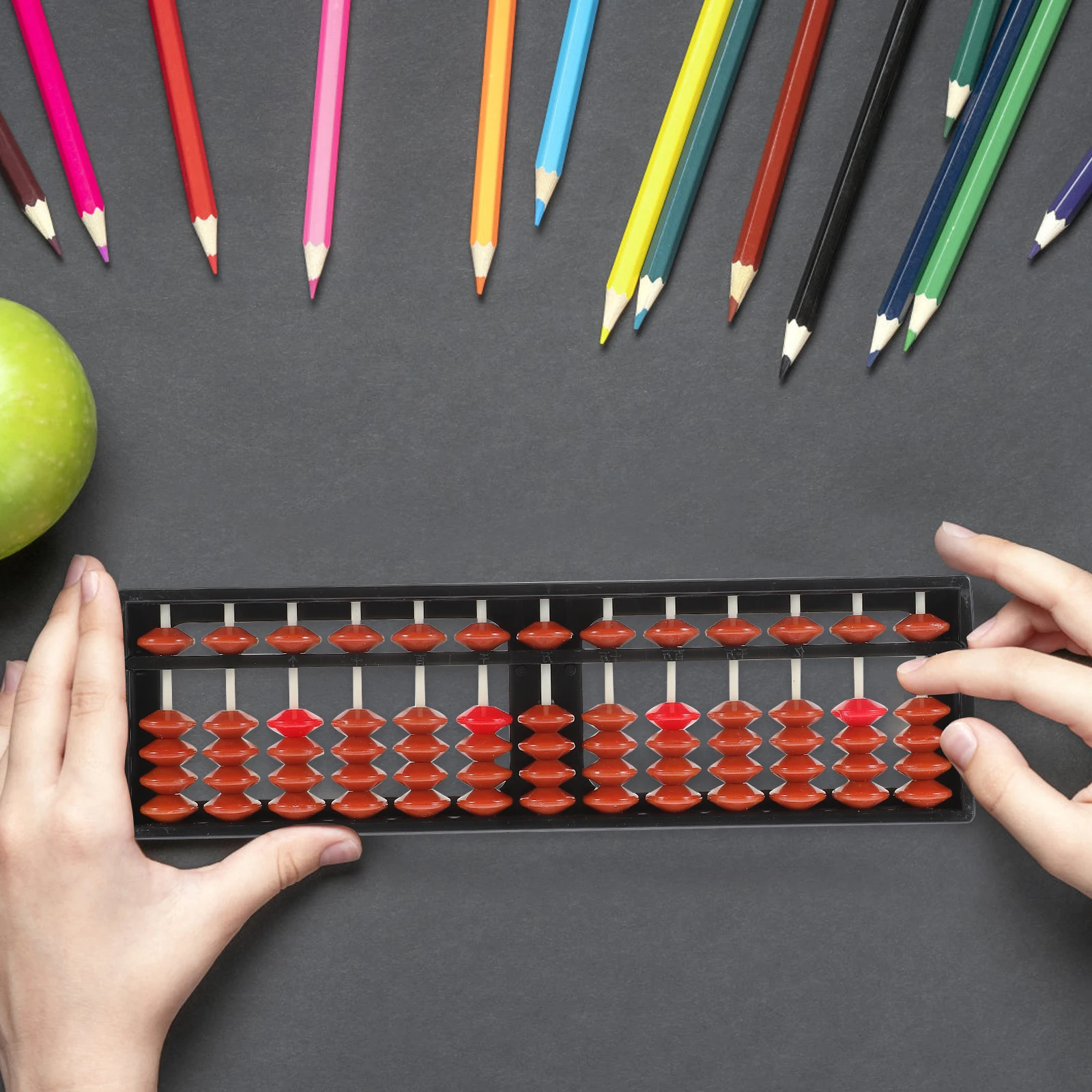 

2pcs Durable Abacus For Kindergarten Children Learning Arithmetic Abacus Colorful Student Educational Toy