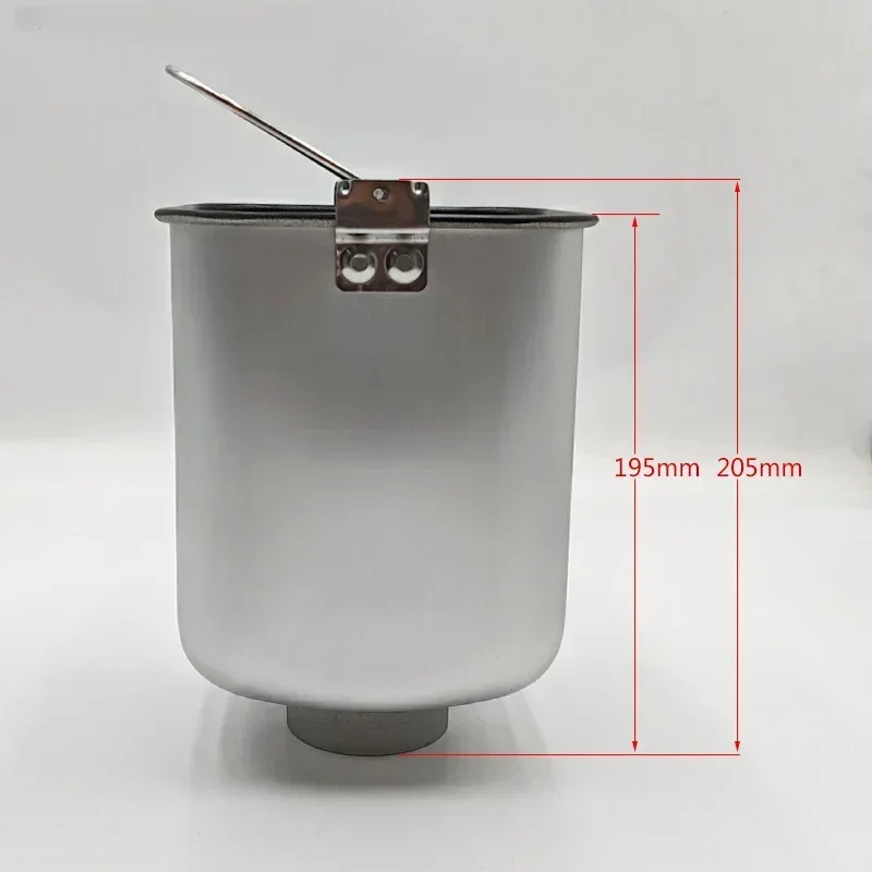 Bread Machine Bucket Non-Stick Bread Pan Aluminium Alloy Replacement With Kneading Paddle For Various Models 14.5x14.5x19.5cm