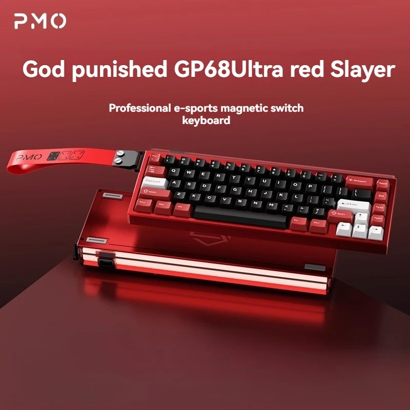 

Divine Punishment GP68 Механическая клавиатура RT0.005 Пользовательская проводная RGB-алюминиевая клавиатура с магнитным переключателем Игровые механические клавиатуры