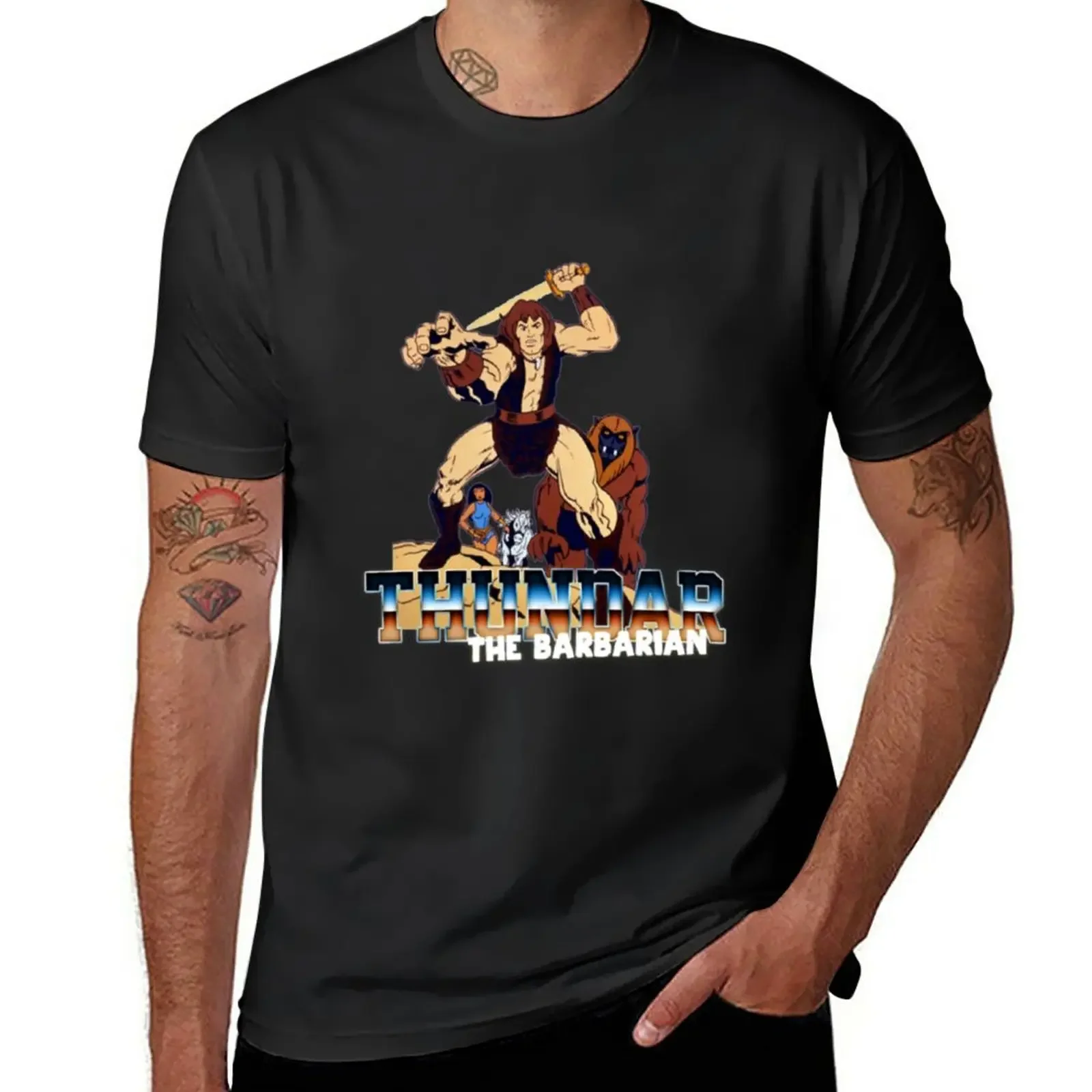 New Thundar-the-Barbarian T-Shirt Short sleeve cute tops quick drying t-shirt tops Men's t shirts
