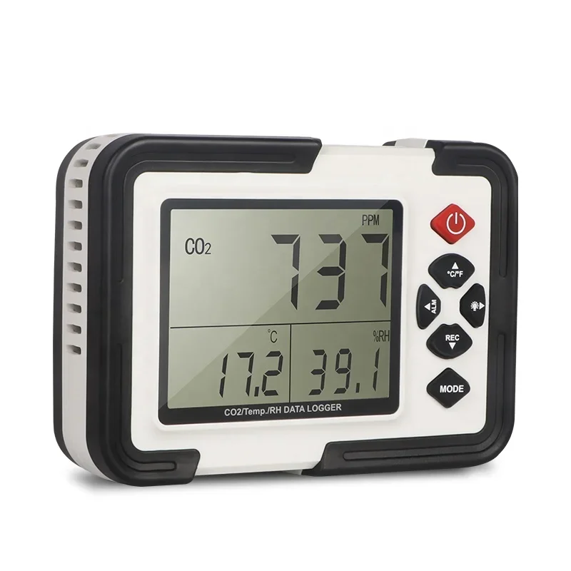 

HTI HT-2000 Co2 gas analyzer testing instrument/ CO2/Temp./RH data logger 3 in 1 display carbon dioxide monitor