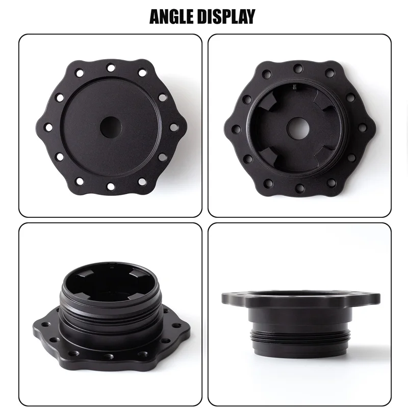 Adapter ze stopu aluminium 70/73mm do kierownicy do gier PXN V10 Laishida PXNV10pro, akcesoria do modyfikacji podstawy, MOD — zdjęcie produktu 6