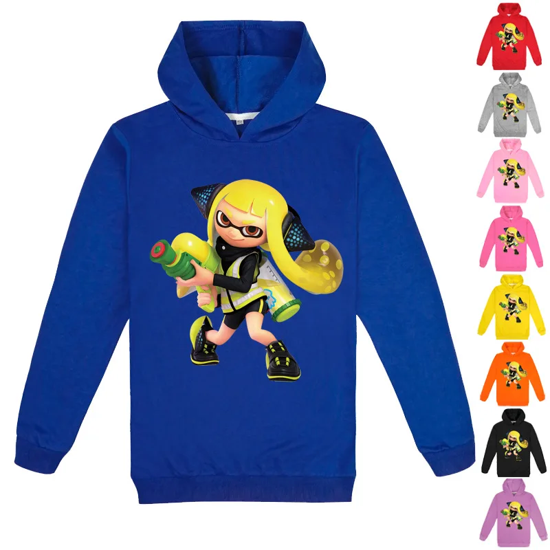 

Animation Splatoon Printing Hoodie Kids Sweatshirts Boy Hoodies Girls Leisure Sports Hoodie Spring Children Pullovers Streetwear