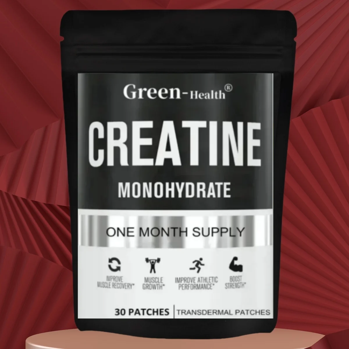 30 parches parches transdermicos monohidratados de creatina para el crecimiento muscular, mayor fuerza, salida de energía mejorada