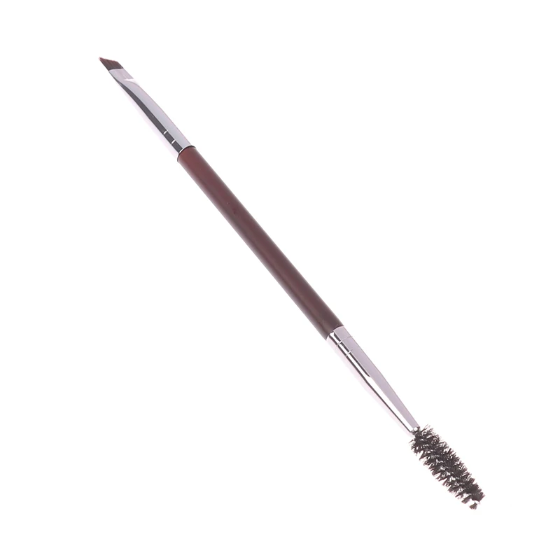Escova de sobrancelha pente de cílios pincéis de maquiagem dupla extremidade angular escova spoolie 2 em 1 lash sobrancelha escova conjunto ferramenta de maquiagem