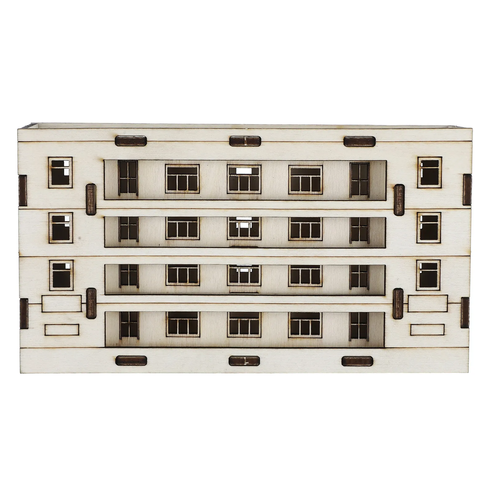 Miniature Wooden House Kit Preassembled for Sand Table Models Micro Landscaping DIY Craft Decor Mini Garden Architecture Scene - view 4