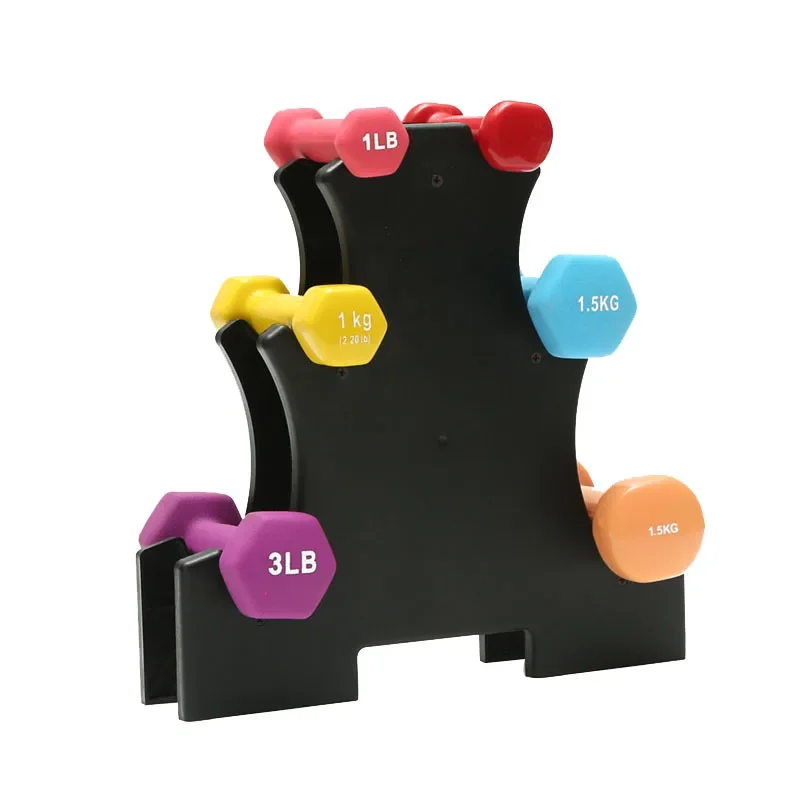 Dumbbell Bracket Leaves Tree Rack Stand Weight Lifting Holder Fitness Gym Equipment Home Exercise Accessories 3 Layer Thickening