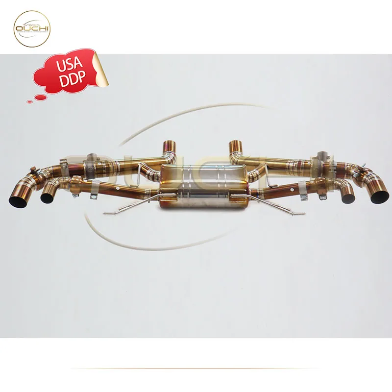 

OUCHI Factory Direct Sales Titanium Alloy for Aston Martin DBX 707 4.0T Valves Exhaust With Muffler Lossless Installation