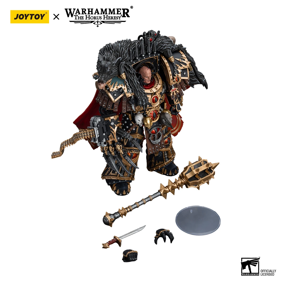 JOYTOY Warhammer 40k 1/18 شخصيات الحركة أنيمي 20.2 سنتيمتر أبناء حورس Warmaster Horus Primarch of the XVIth Legion نموذج اللعب #6