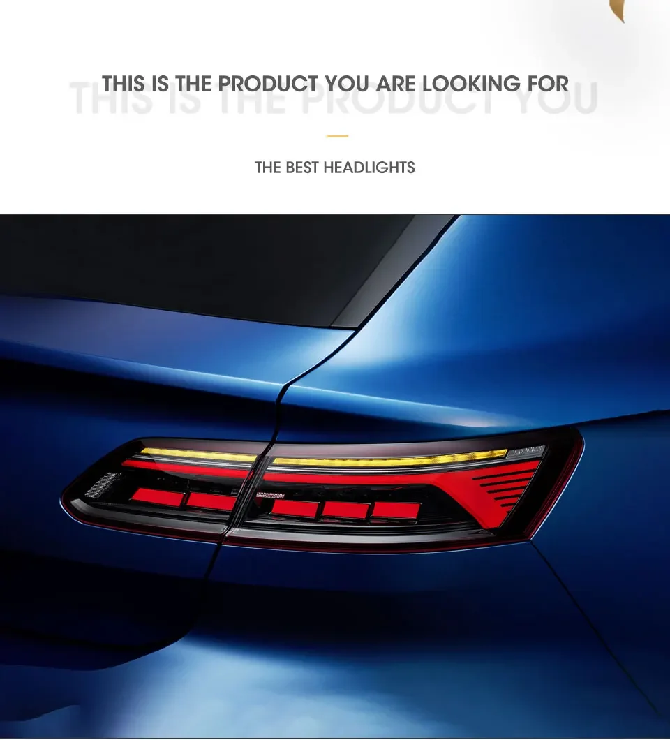 

Car Lights for Volkswagen CC 2019-2023 LED Auto Taillight Assembly Upgrade Arteon Design Dynamic Signal Lamp Tool Accessories