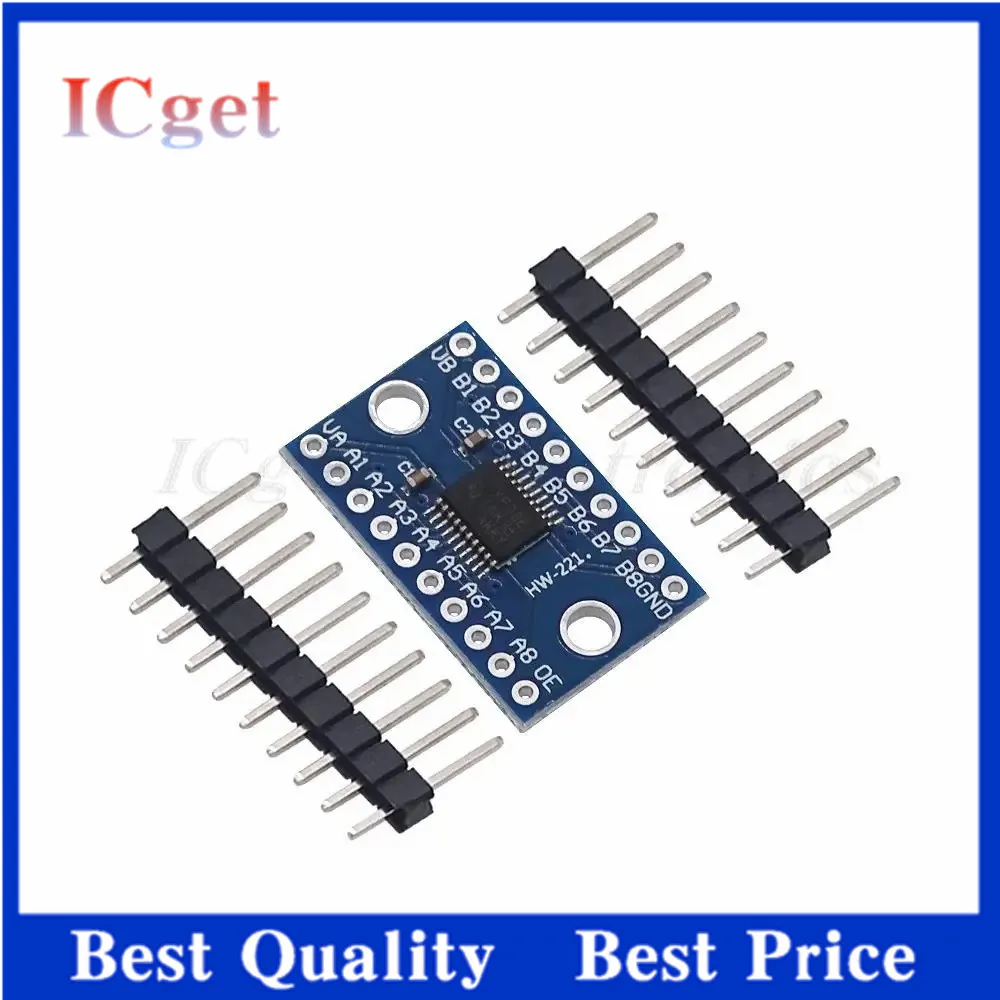 5PCS 8 Channel Duel Hole Logic Level Converter TXS0108 TXS0108E Bi-directional Voltage Module for Arduino With Pins