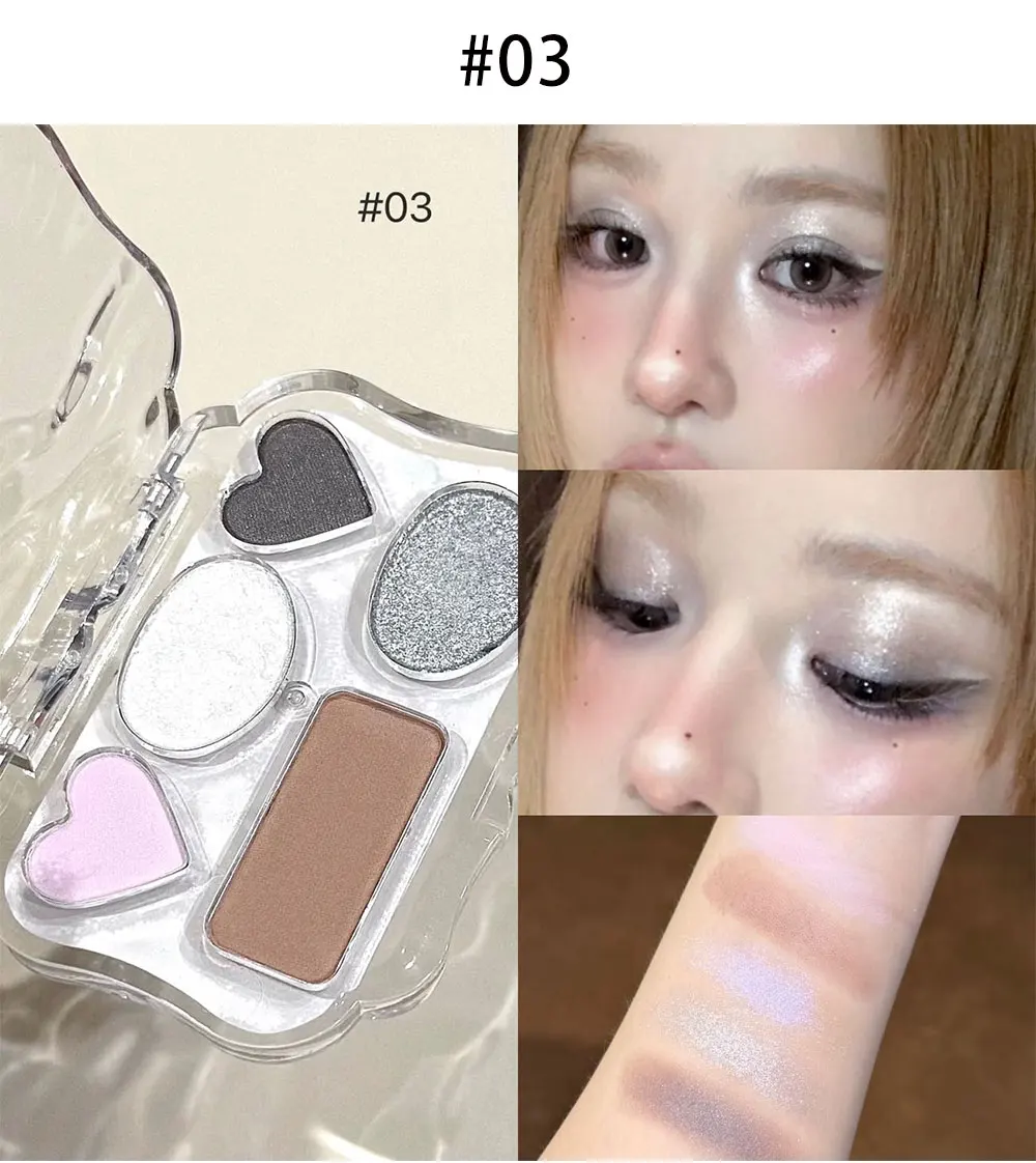 NICEKEY Farbenfrohe Lidschatten-Palette Lila Glitzer Perlmutt Matt Lidschatten Schimmerndes Make-up Langanhaltender Highlighter Augen-Kosmetik – Detail 15