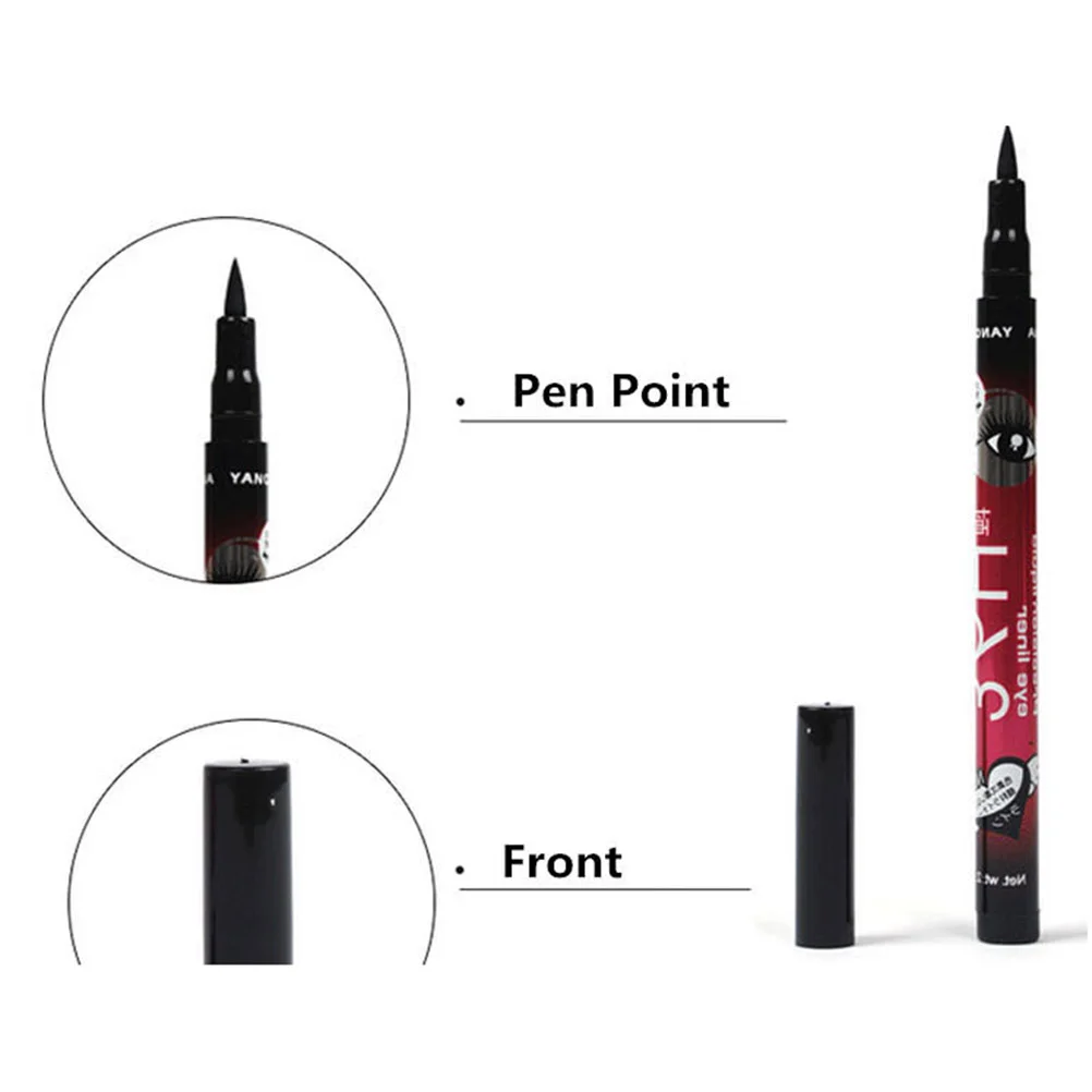 Stylo Eyeliner Liquide Imperméable, Maquillage des Yeux, Cosmétiques (Noir)