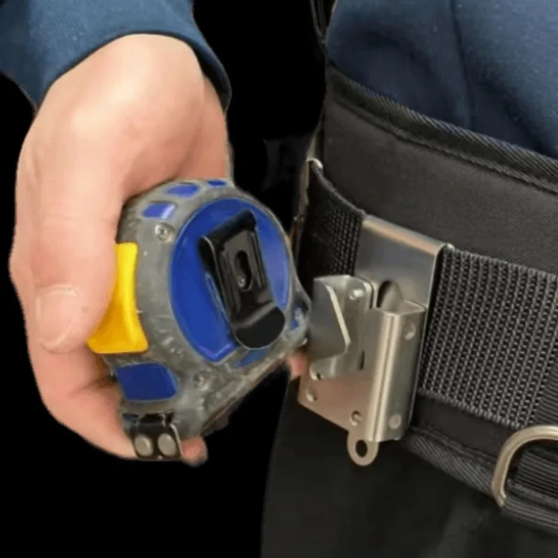 Imagem -02 - Ferramenta Elétrica de Fivela de Suspensão Rápida Portátil Armazenamento de Suspensão de Cintura Eletricista Cinto Profissional Acessórios de Gancho Aço Inoxidável