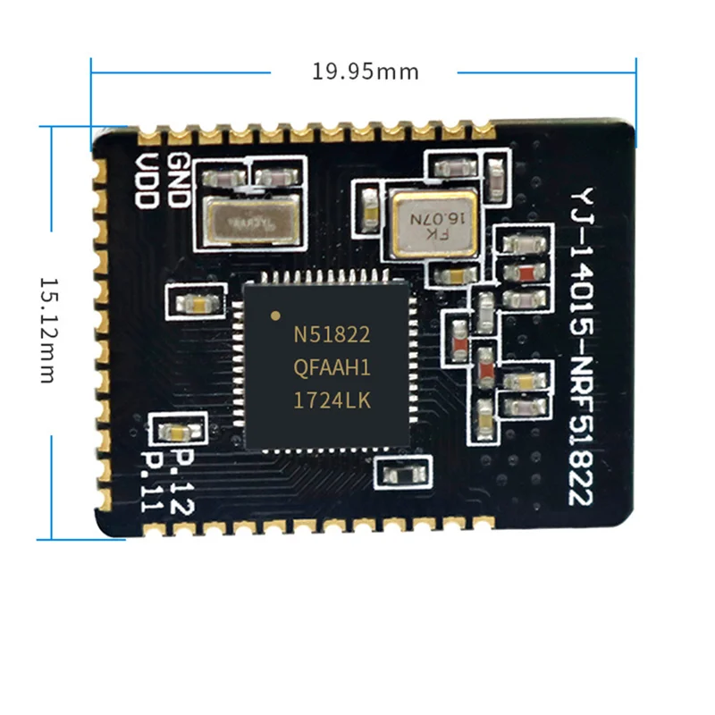 NRF51822 Core51822 BLE 4,0 Bluetooth 2,4G антенна с беспроводным модулем плата для ULP SPI I2C UART интерфейс для серии NRF24L