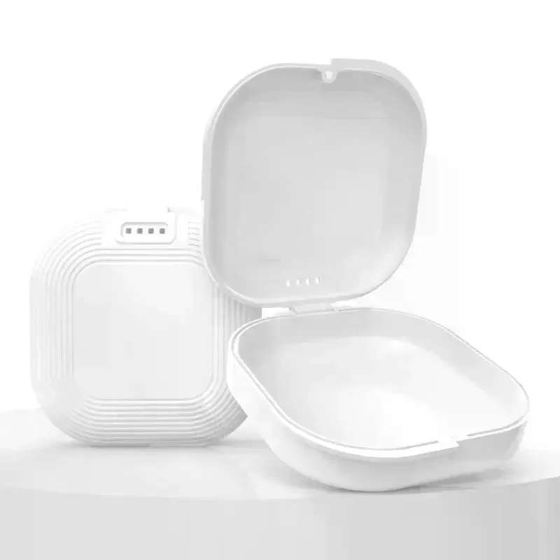 Denture Tray Box Dental Braces Retainer Case With Vent Holes False Teeth Protective Storage Case