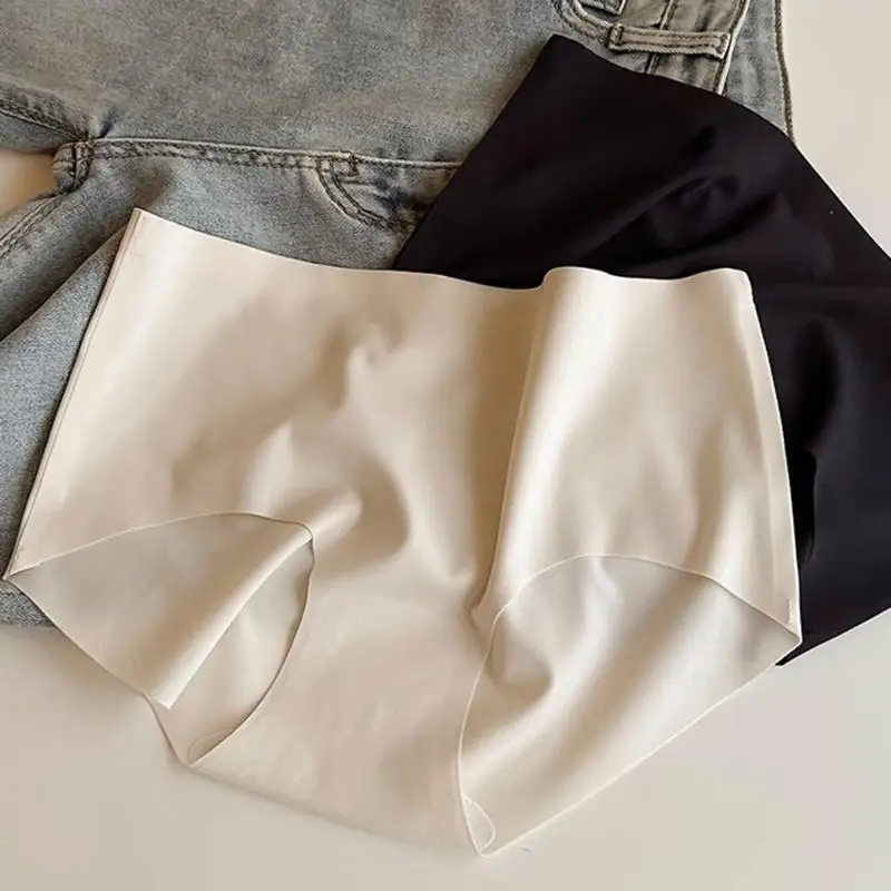 ملابس داخلية نسائية بدون خياطة مثيرة من الحرير الجليدي ملابس داخلية سريعة الجفاف سراويل نسائية غير مطروقة سراويل صيفية طازجة #1