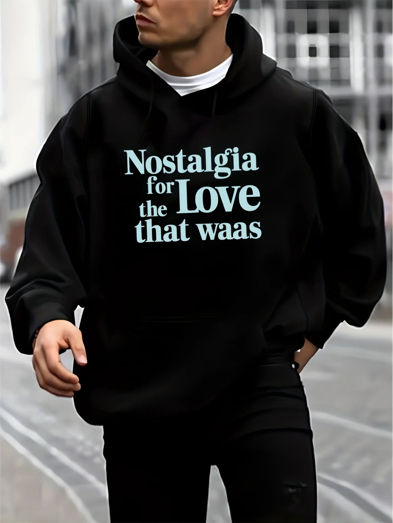 1 Piece Men's Black Retro-Style 