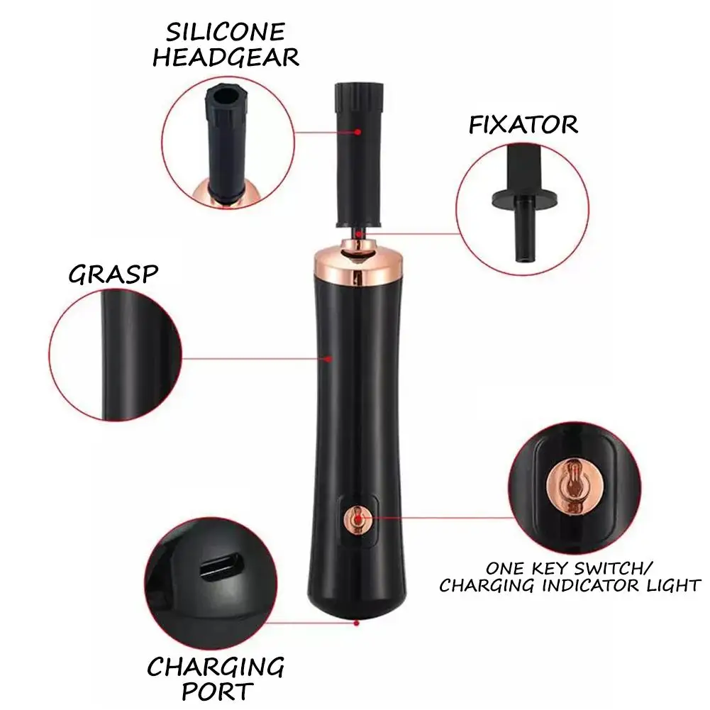 Coctelera de pegamento para extensiones de pestañas, coctelera eléctrica para laca de uñas, coctelera eléctrica que ahorra tiempo, herramienta manos libres, pegamento para uñas Pol D3I3