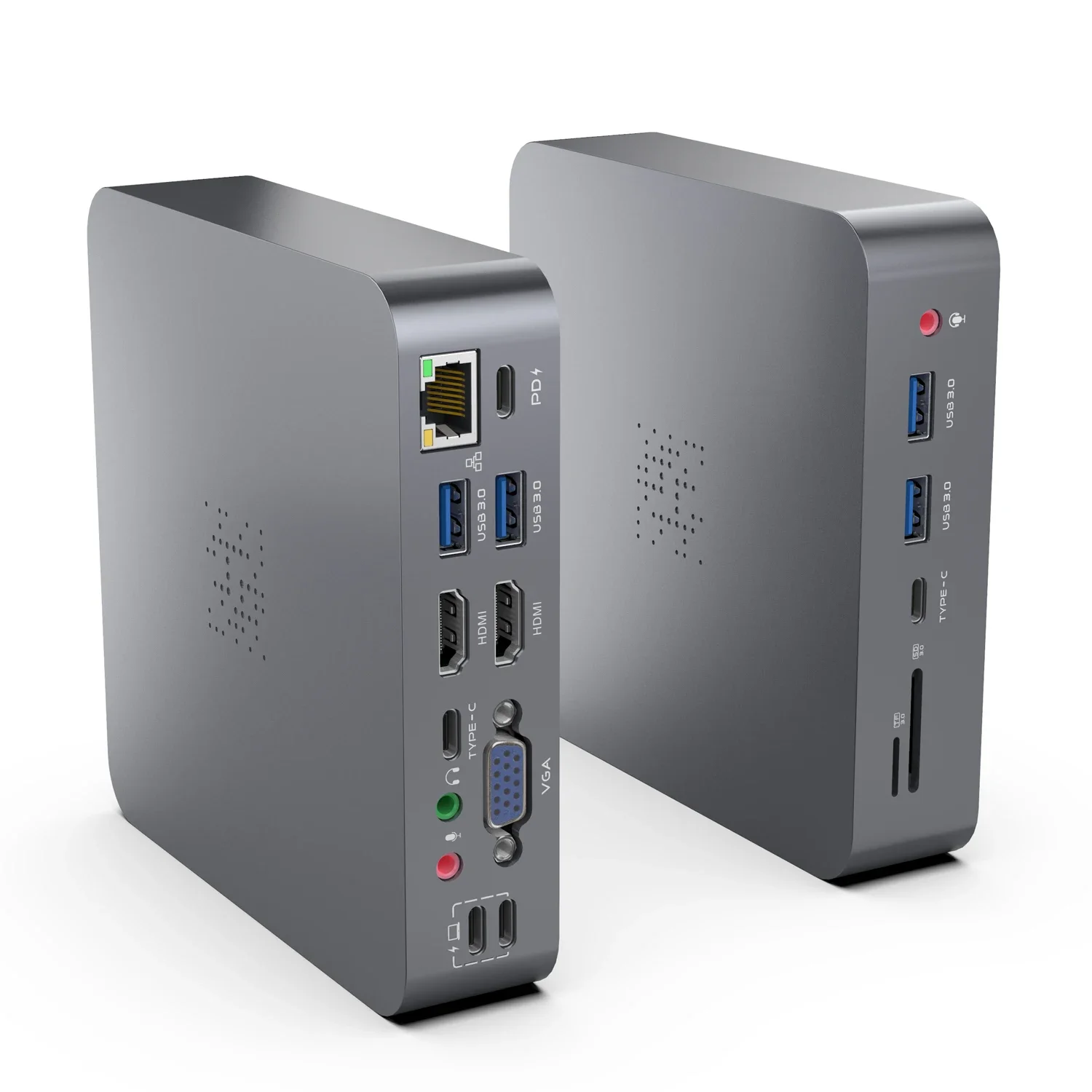 

OEM Aluminum Multiport RJ45 HDMI PD Adapter 18 in 1 Usb 3.0 Dock Station Charger Hub Usb c for Macbook Pro