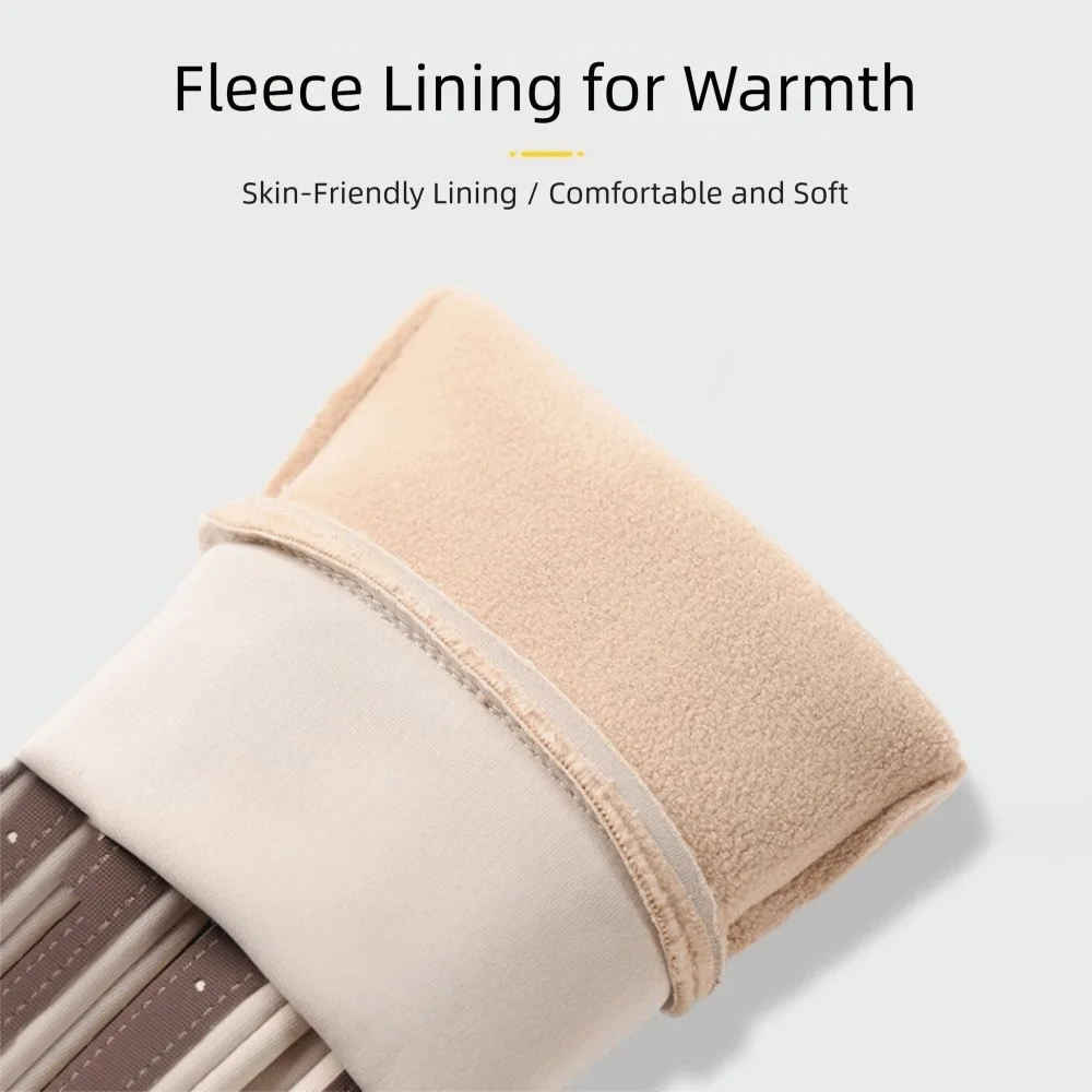 

Бархатный материал, теплые перчатки для верховой езды, ветрозащитные водонепроницаемые велосипедные перчатки, нескользящие флисовые зимние перчатки, зимний сезон