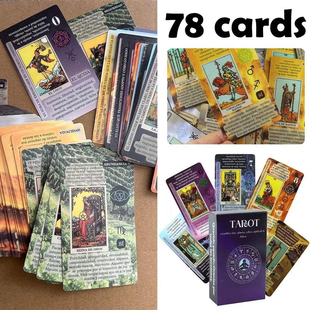 Most Popular Tarot Deck Witch Tarot Twelve Constellations Affectional Divination Fate Game Mystical Learning Deck Taro