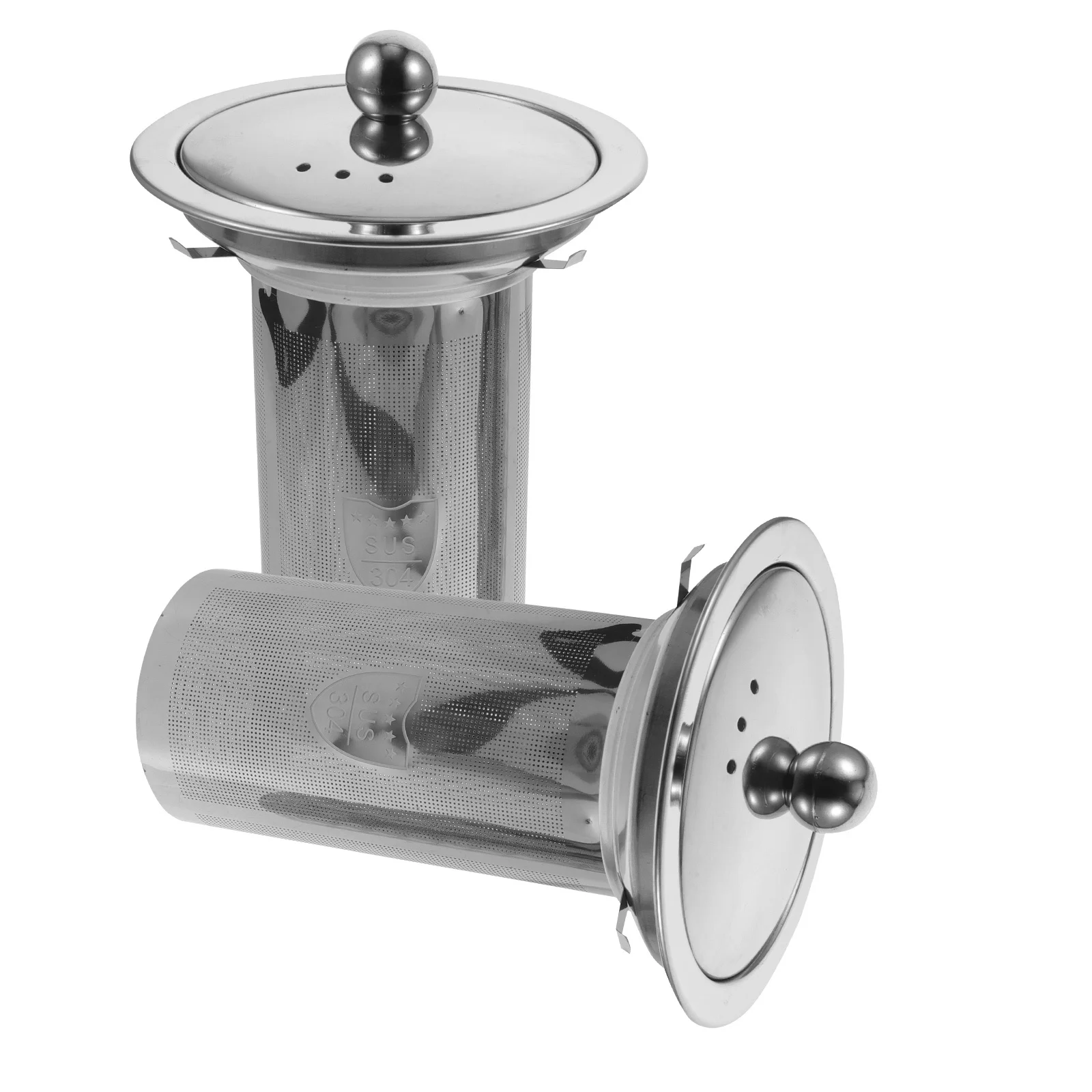 

2Pcs Fine Mesh Stainless Steel Tea Strainer Filter Dregs Remover for Loose Leaf Home Office Use Tea Filter Strainer for Teapot