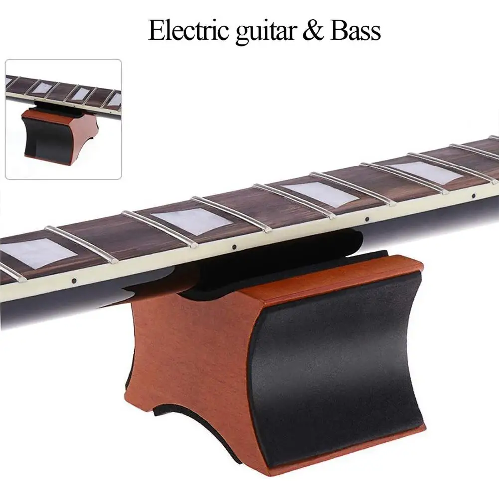 Guitar Neck Rest Support Pillow Mahogany Material 2 Usage Height Luthier Tool For Electric Acoustic Guitar Bass Mandolin K6f7