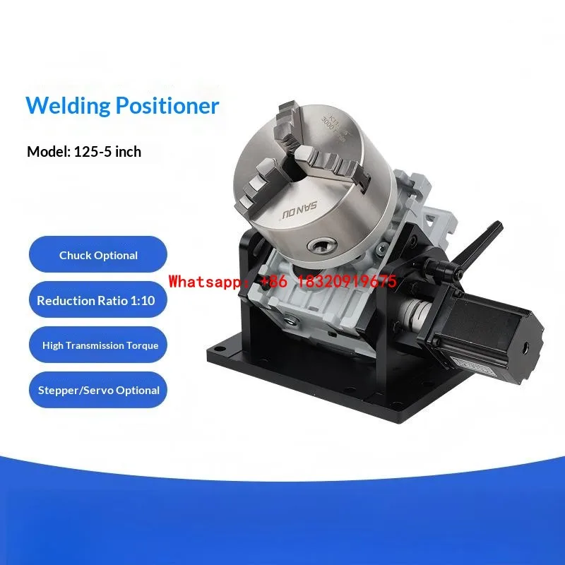 Cyclmotion CNC indexing and variable-speed rotary positioning fixture for robotic TIG circumferential welding