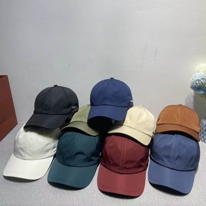 

High quality letter embroidered baseball cap with wind reversed iron logo, sun protection duckbill cap, versatile cap