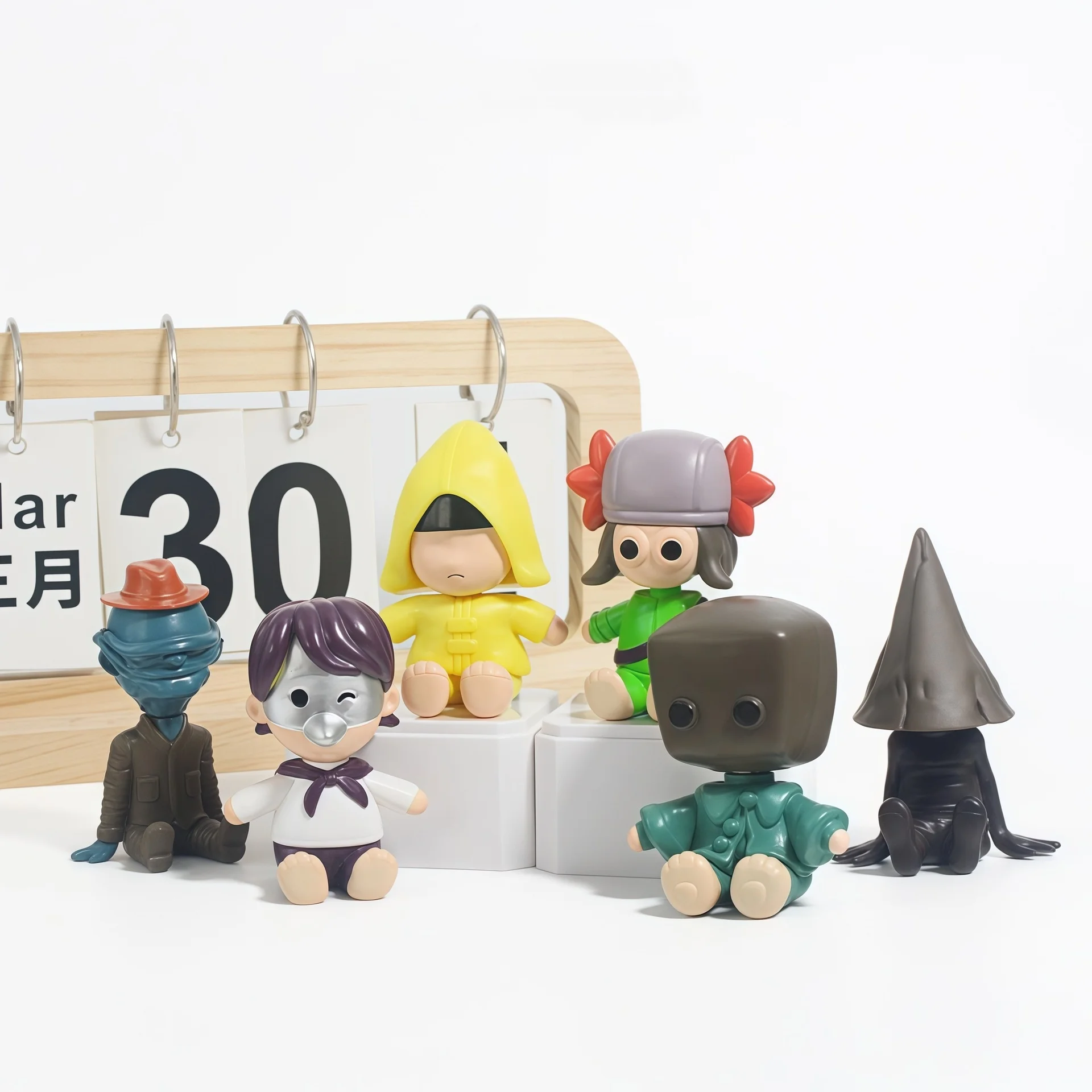 

Набор из 6 фигурок Little Nightmares: аниме-персонажи, игрушки-модели из ПВХ, подарки на день рождения для детей