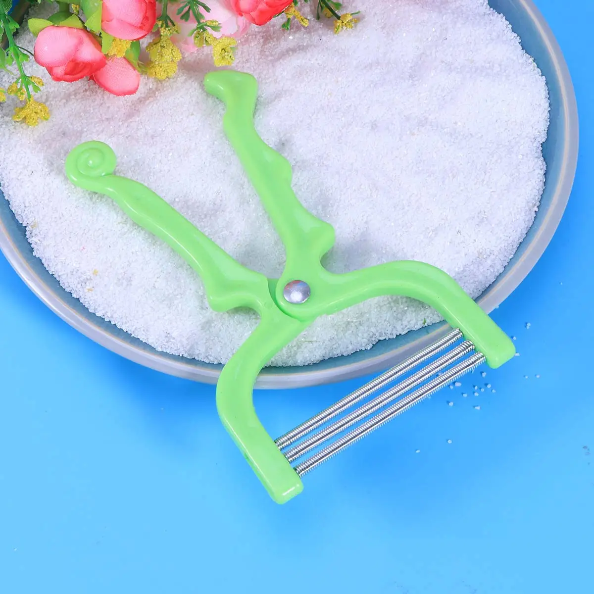 Facial Hair Epilator Stainless Steel Manual Facial Hair Remover Lightweight Soft Skin Threader for Face Upper Lip