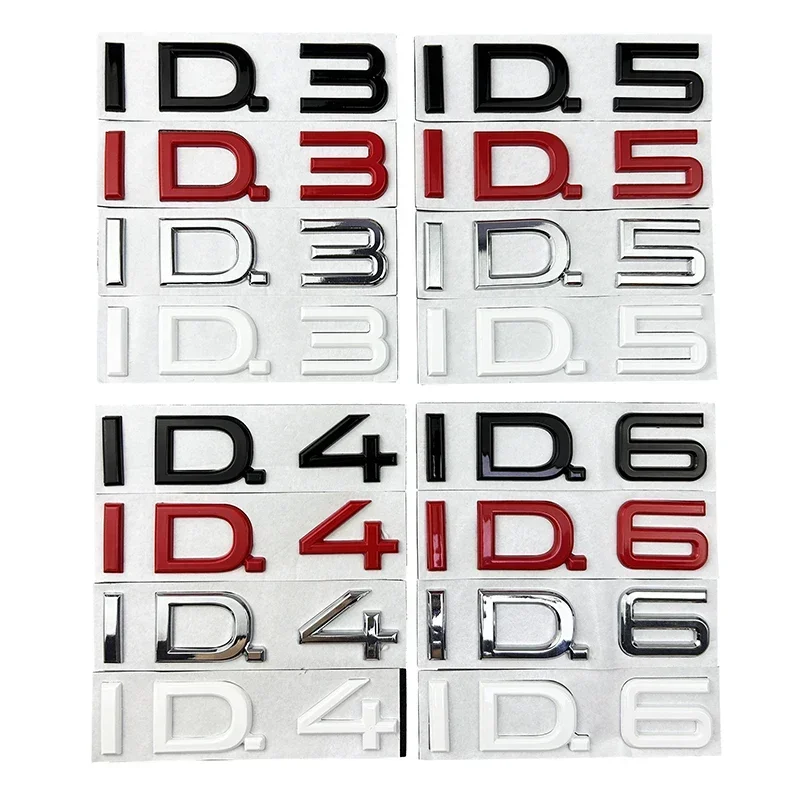 ملصق شارة صندوق السيارة لشركة فولكس فاجن فولكس فاجن ID.3 4 5 6 بورا جولف جيتا MK4 باسات شيروكو SR36 تيجوان طوارق #1