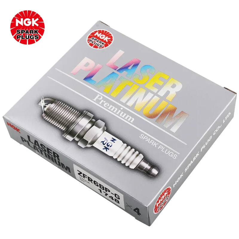 NGK 1748 Spark plug ZFR6BP-G is suitable for the Buick Regal Chevrolet Cruze Malibu（4PCS)