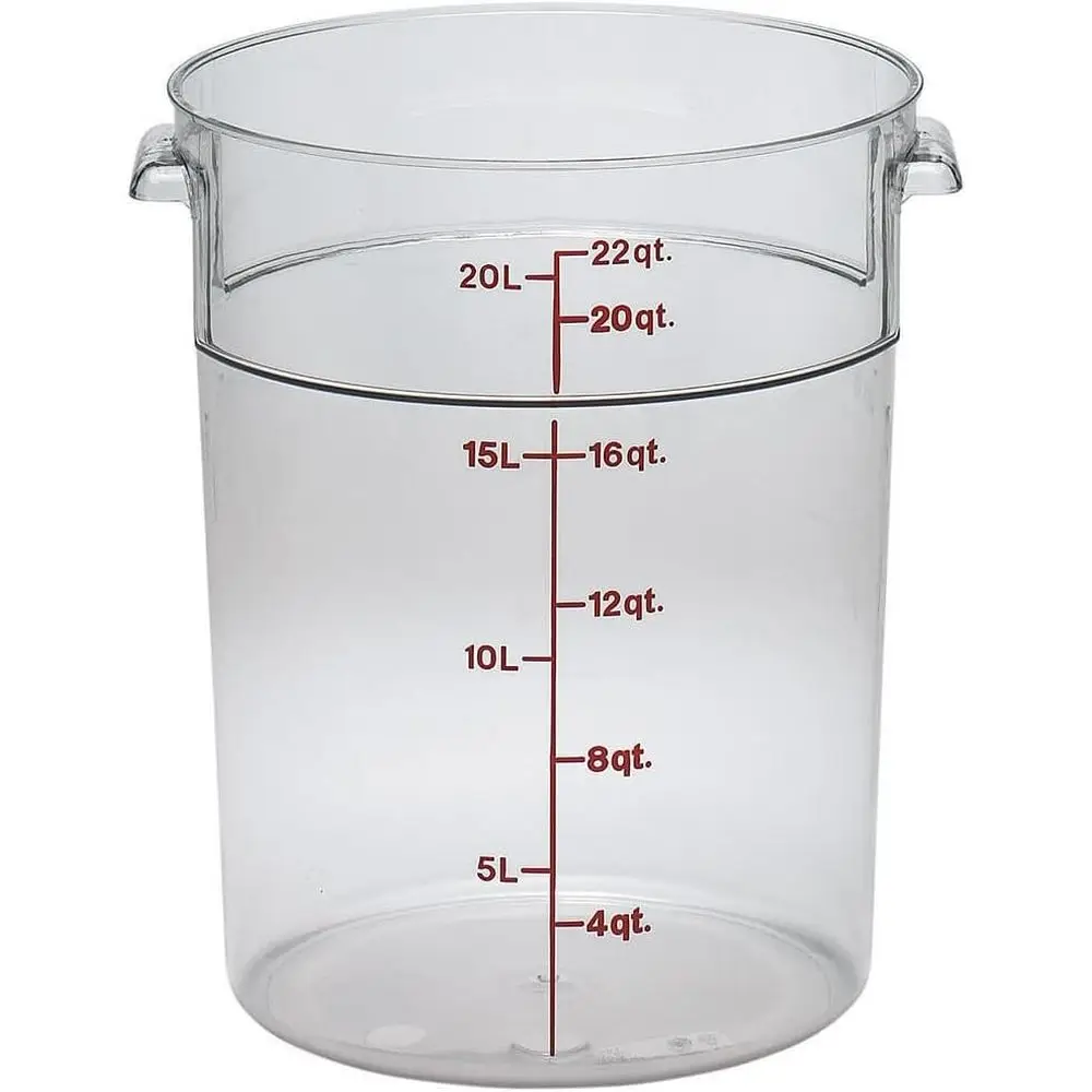 

Round Polyethylene Storage Container, 22 Quart Capacity (Pack of 1)
