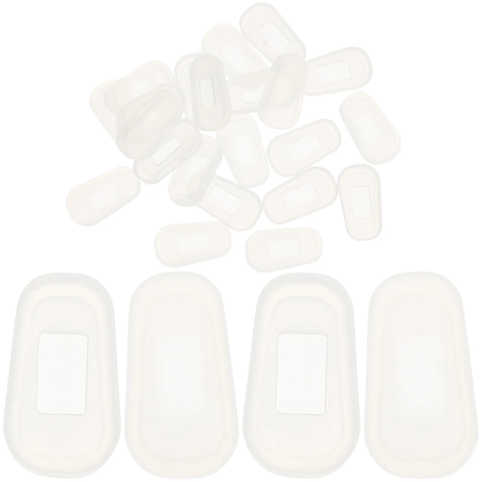 

12Pairs Silicone Nose Pads for Eyeglasses Anti Slip Glasses Nose Cushions Supple Comfortable Glasses Frame Repair Supplies