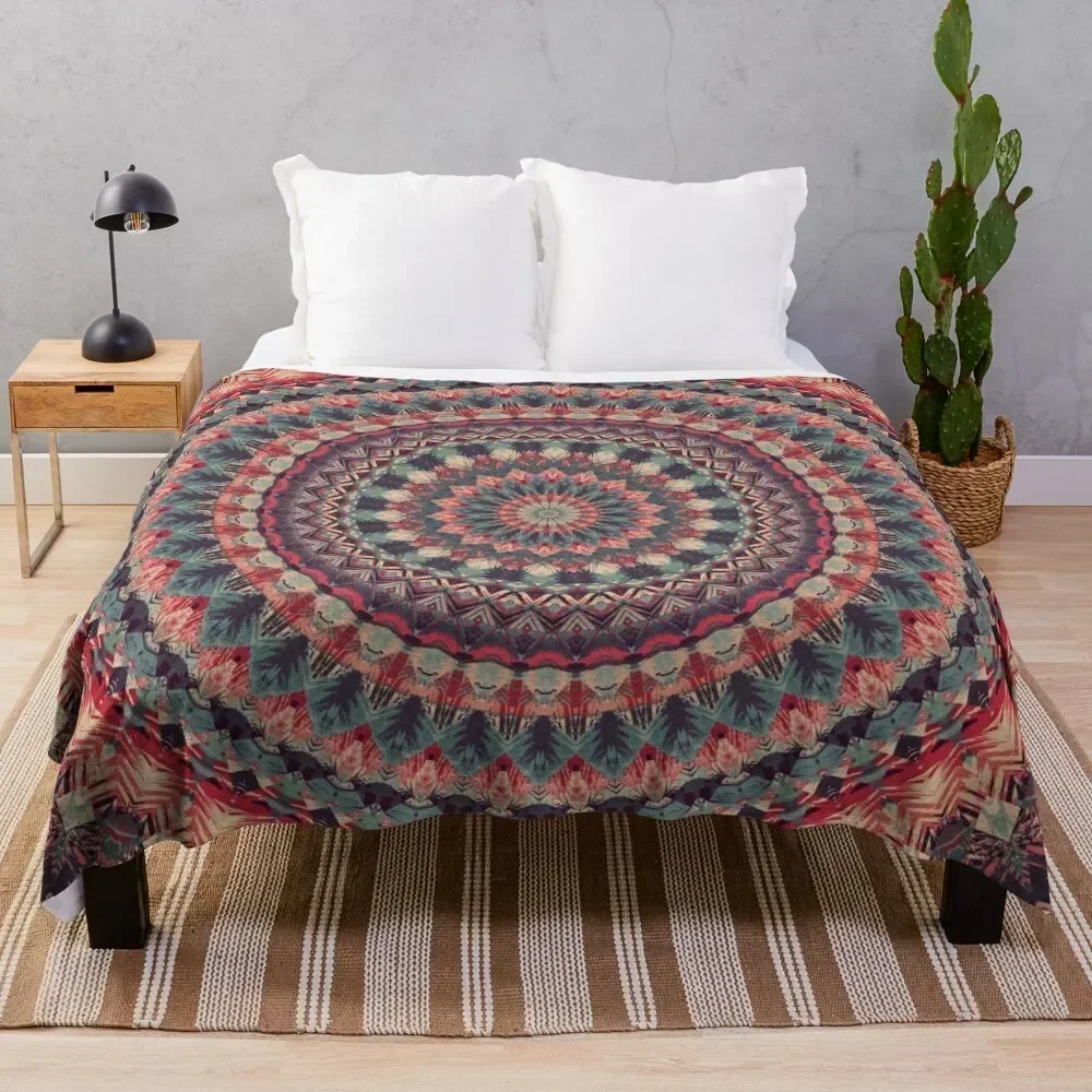 

Mandala 126 Throw Blanket Wrinkle Resistant Lightweight Blanket