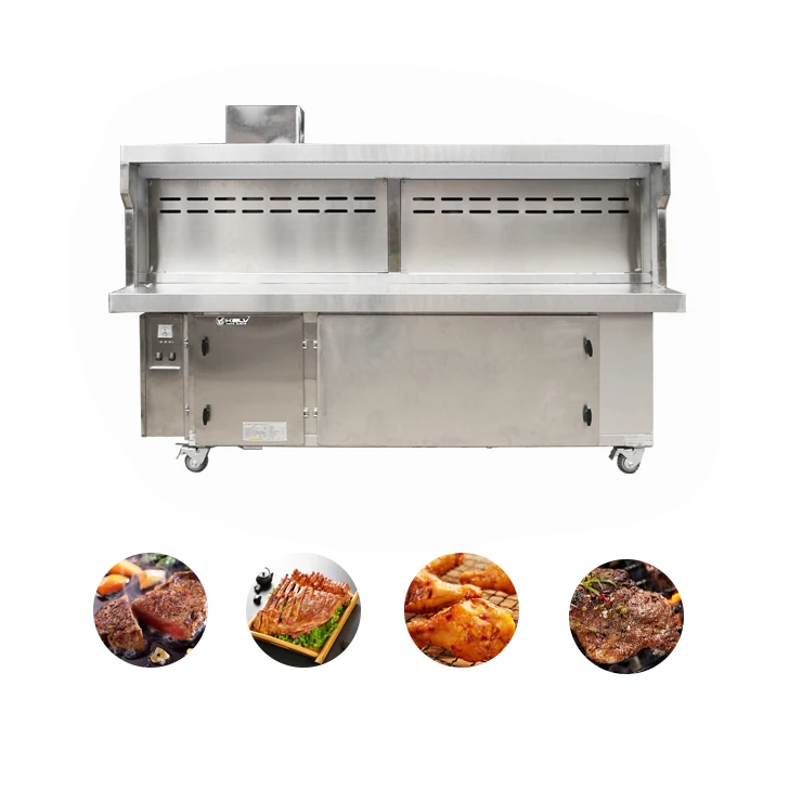 Multi Function BBQ Grill With Electrostatic Filter And Blower All-in Equipment Use For Indoor And Outdoor Barbecue Smoke Filter