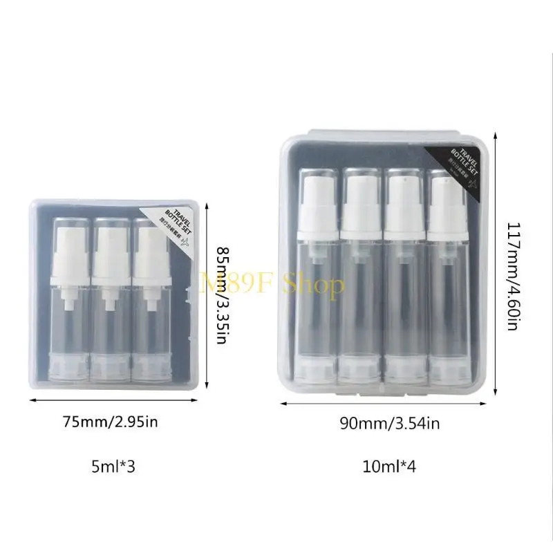 M89F 3 / 4pcs Bouteille d'immotation rechargeable bouteille pulvérisation vide Conteneur vide