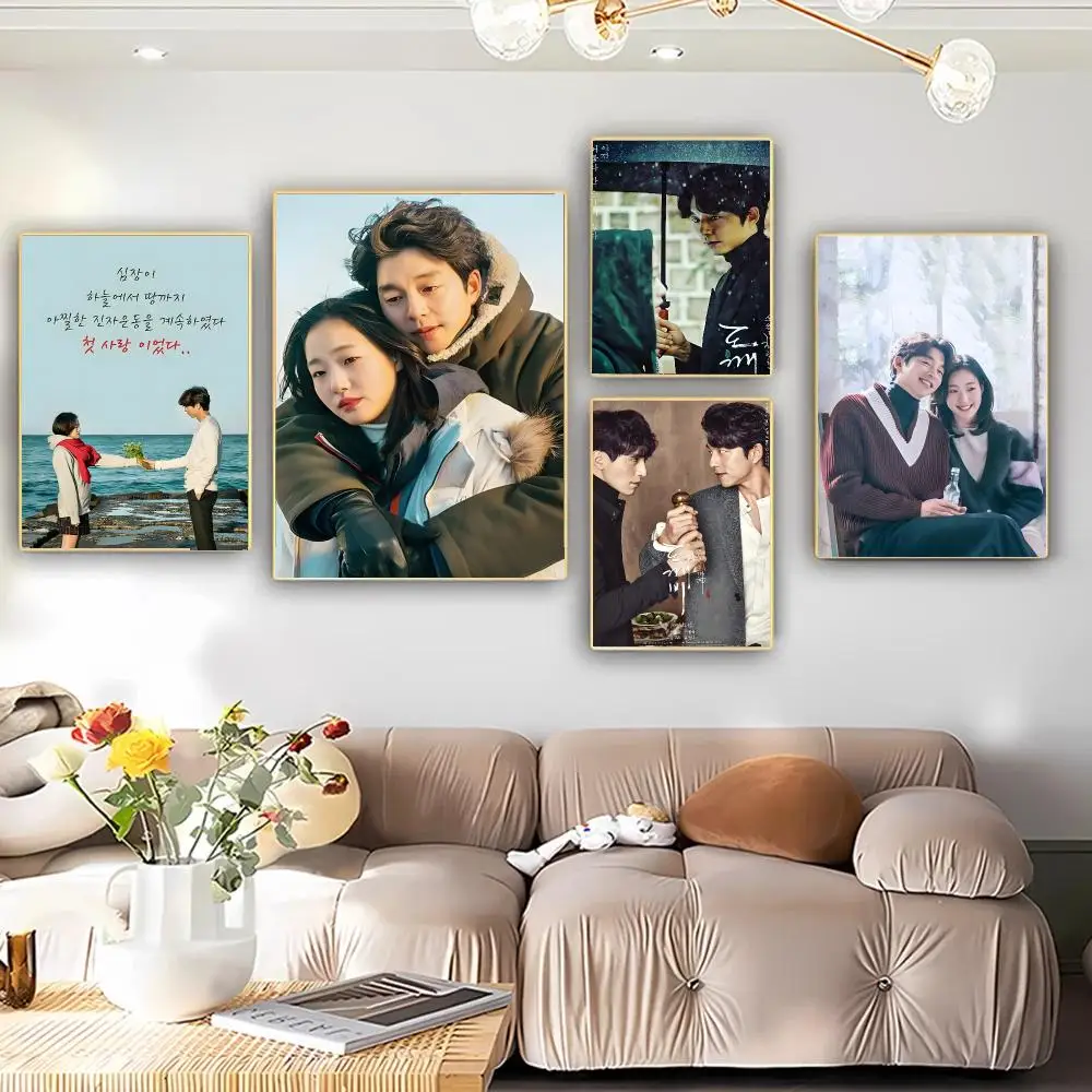 Guardian The Lonely and Great God TV Poster Art HD Advanced Aesthetic Printing Paper Wall Art for Living Room Home Decor