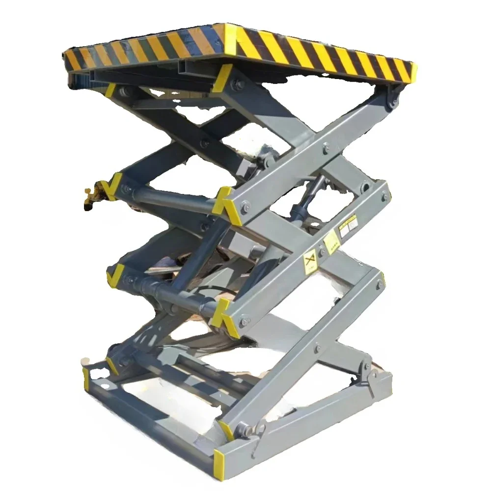 Fixed lift scissor type mobile electric hydraulic platform cargo elevator