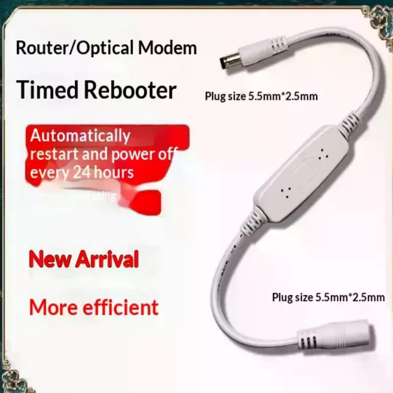Timing 24H Automatic Power Off: 1Pc DC 5V-15V 5.5x2.1mm Router Rebooter WiFi Reset Restart Module