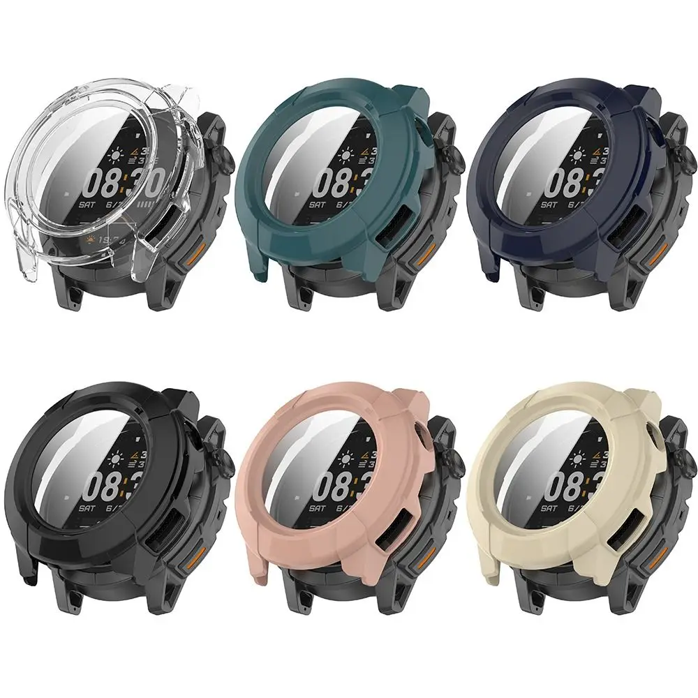 

PC+Tempered Protective Case Full Coverage Anti-Scratch Screen Protector Bumper Cover Shell for COROS NOMAD